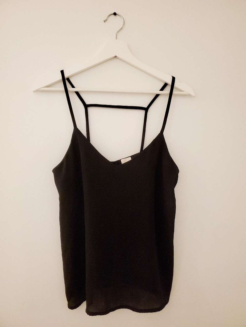 Black spaghetti strap top